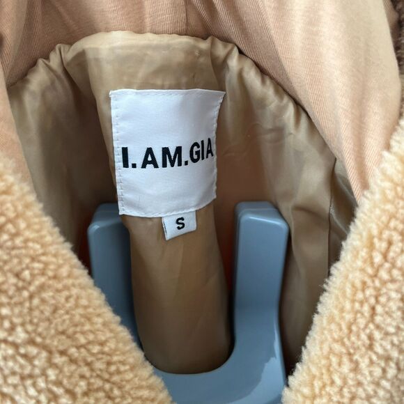 I.AM.GIA Pixie 2.0 Jumper Hoodie Women Small Brown Kangaroo Pocket Raglan Sleeve - Picture 8 of 10